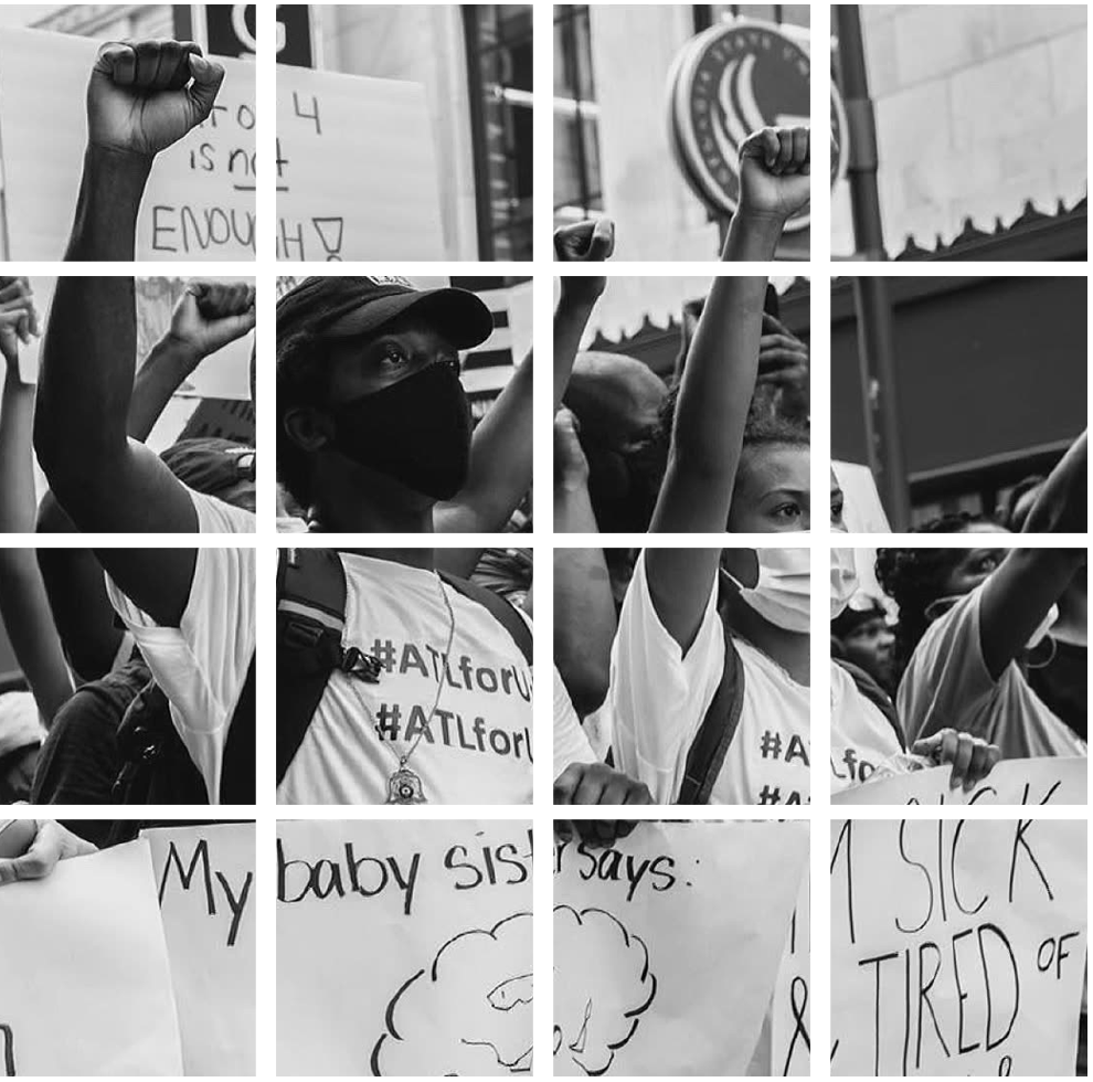Community members gathered at a People's Campaign action